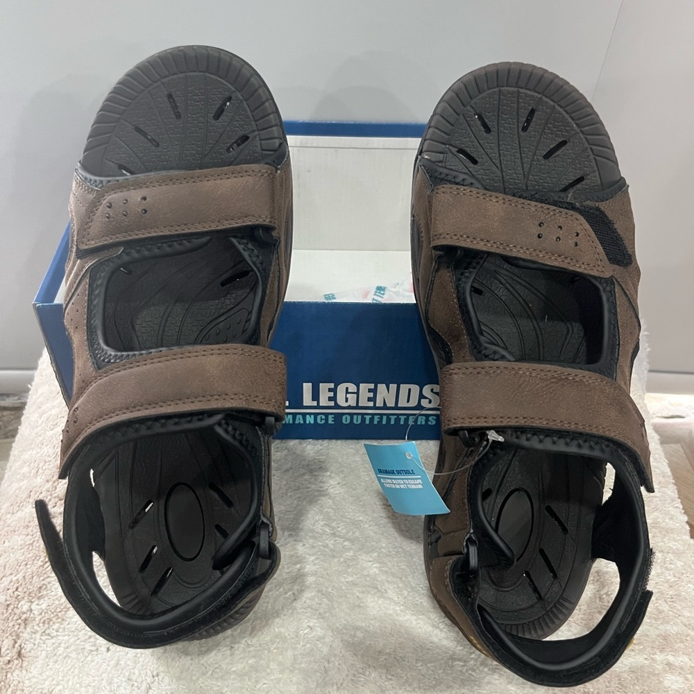 Reel Legends Brown and Black‎ Men's Sandals